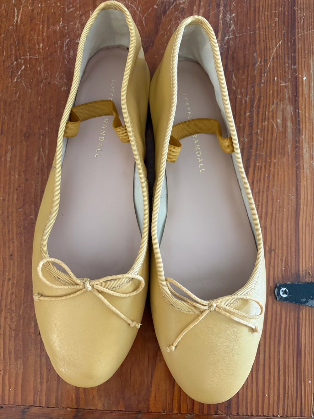 Loeffler Randall Yellow Bow Ballet Flats - Picture 4 of 9